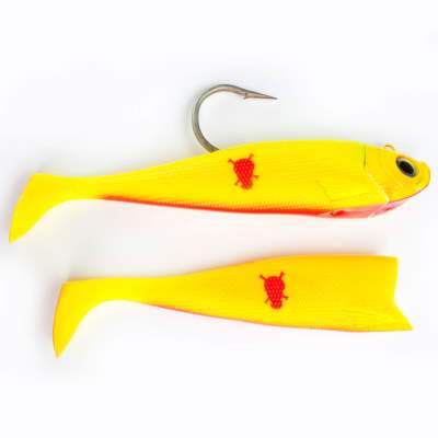 Team Deep Sea Saltwater Jig Shad 24cm, 24cm - Contaminated Sundown - 400 - 1+2Stück