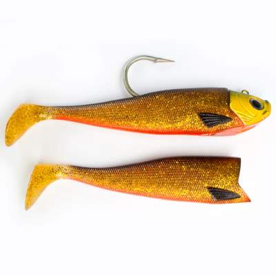 Team Deep Sea Saltwater Jig Shad 24cm, 24cm - Golden Joker - 400 - 1+2Stück