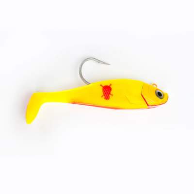 Team Deep Sea Saltwater Jig Shad, 20,0cm, 265g, 1 Kopf + 1 Shad, Contaminated Sundown, - 20cm - Contaminated Sundown - 265 - 1+1Stück