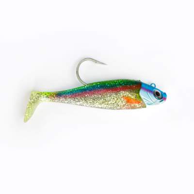 Team Deep Sea Saltwater Jig Shad, 20,0cm, 265g, 1 Kopf + 1 Shad, Holographic Hering 20cm - Holographic Hering - 265 - 1+1Stück