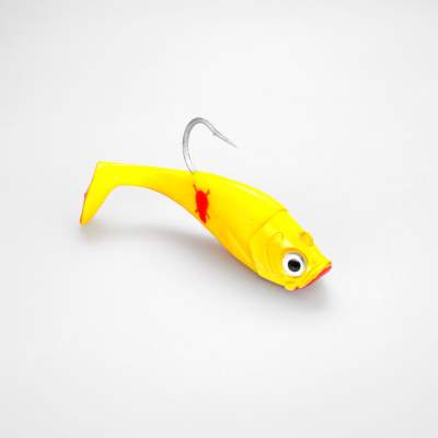 Team Deep Sea Saltwater Jig Shad, 16,0cm, 180g, 1 Kopf + 1 Shad, Contaminated Sundown, - 16cm - Contaminated Sundown - 180 - 1+1Stück