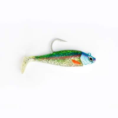Team Deep Sea Saltwater Jig Shad, 16,0cm, 180g, 1 Kopf + 1 Shad, Holographic Hering 16cm - Holographic Hering - 180 - 1+1Stück