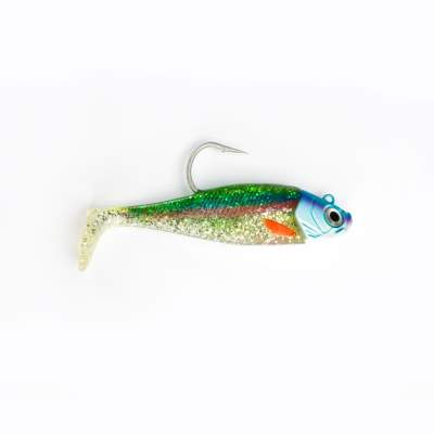 Team Deep Sea Saltwater Jig Shad, 16,0cm, 180g, 1 Kopf + 1 Shad, Holographic Hering, - 16cm - Holographic Hering - 180 - 1+1Stück