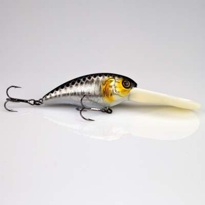 Illex Mascle Deep 4+ Skull Shell HL SB 7cm - HL Silver Black - 21,5g - 1Stück