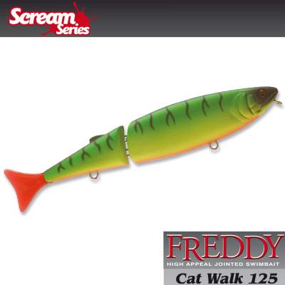 Illex Freddy Cat Walk 125 Swimbait MT, - 12,5cm - Mat Tiger - 23g - 1Stück