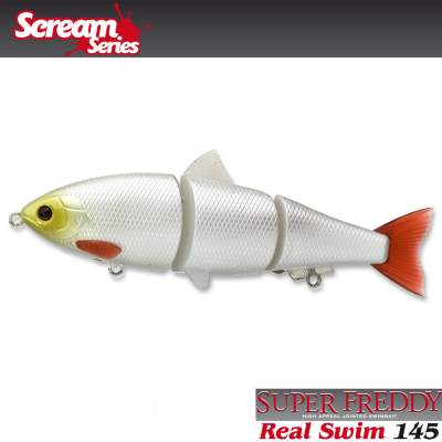 Illex Super Freddy Real Swim 145 Swimbait B, - 14,5cm - Bone - 56g - 1Stück