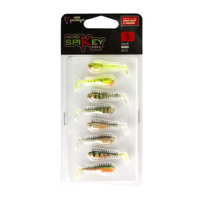 Fox Rage Micro Spikey Fry Mixed Colour Pack x8,