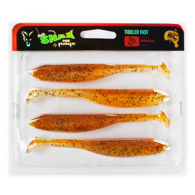 Fox Rage Tiddler Fast Gummifisch 12cm Appleseed UV 12cm - Appleseed - 4Stück