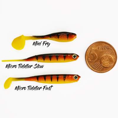 Fox Rage Micro Fry Gummifisch 4cm x 10 - Hot Olive, 4,00cm - Hot Olive - 10Stück