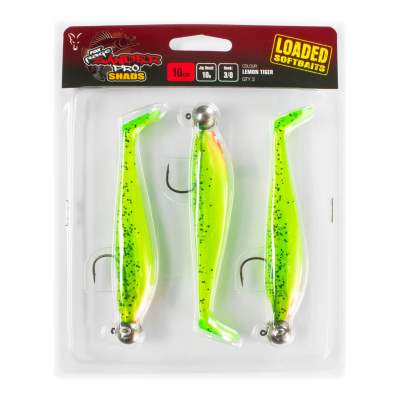 Fox Rage Zander Pro Shad 10cm Loaded 10g 3/0 Lemon Tiger,