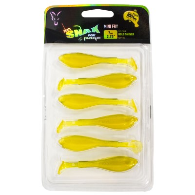Fox Rage Mini Fry 7cm - Gold - 3g - 6 Stück