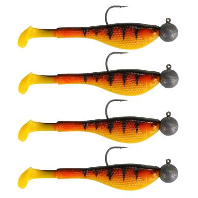 Fox Rage Mini Fry Gummifisch 7cm 5g 1/0 Loaded Hot Tiger x 4 7,00cm - Hot Tiger - 4Stück