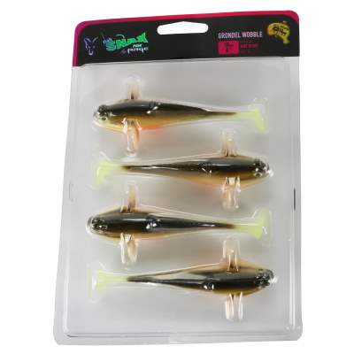 Fox Rage Grondle Wobble Grundel Gummifisch 10cm Hot Olive 10cm - Hot Olive - 4Stück