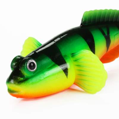 Fox Rage Grondle Wobble Grundel Gummifisch 10cm Firetiger UV, 10cm - Firetiger UV - 4Stück