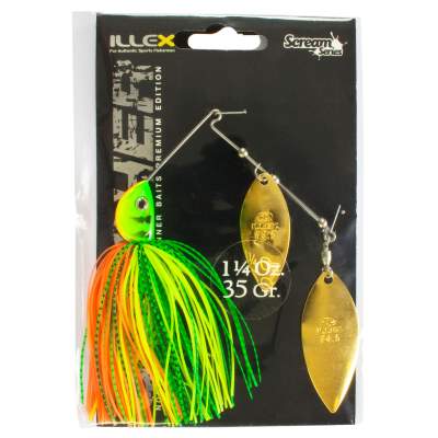 Illex Spinnerbait Crusher 1 1/4oz, Fire Tiger - 35g - 1Stück