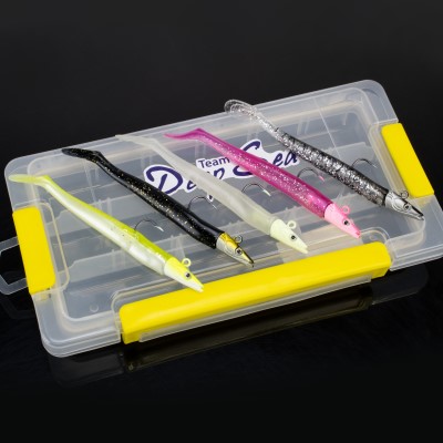 Team Deep Sea Sandeel Shad Set, light - 5 Stück + Box