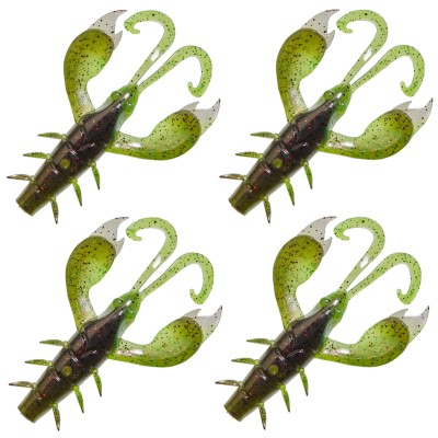 Illex Magic Craw Creature Bait Watermelon/Chartreuse - 8,0cm - 7,9g - 4Stück