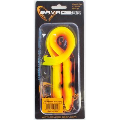 Savage Gear Real Eel (Loose Body), 2 Stück 20cm, 27g + 5g Jigkopf + Stinger, Golden Ambulance 20cm - Golden Ambulance - 27 + 5g - 2+1Stück