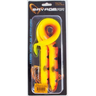 Savage Gear Real Eel (Loose Body), 2 Stück 30cm, 56g + 6g Jigkopf + Stinger, Golden Ambulance 30cm - Golden Ambulance - 56 + 6g - 2+1Stück