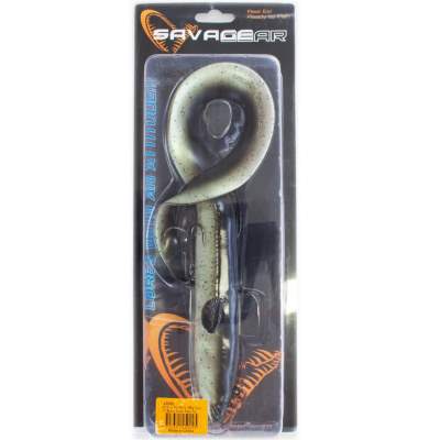 Savage Gear Real Eel (Ready to fish), 1 Stück 40cm, 165g, Black Green Pearl 40cm - Black Green Pearl - 165g - 1Stück