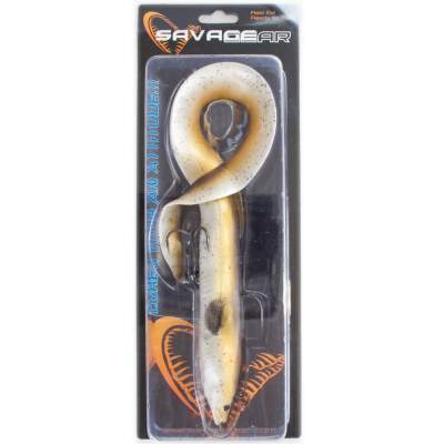 Savage Gear Real Eel (Ready to fish), 1 Stück 40cm, 165g, Olive Pearl, - 40cm - Olive Pearl - 165g - 1Stück