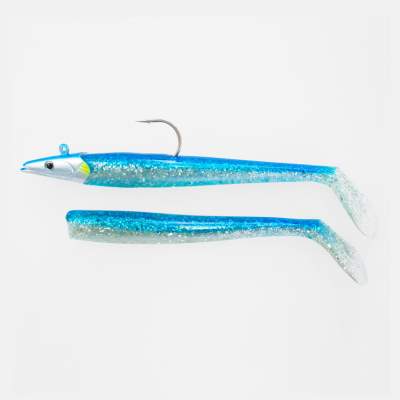 Savage Gear Saltwater Sandeel, 17cm, 65g, 2 bodies & 1 Head, Blue Silver 17cm - Blue Silver - 65g - 2+1Stück