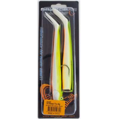 Savage Gear Saltwater Sandeel, 17cm, 65g, 2 bodies & 1 Head, Lemon Back, 17cm - Lemon Back - 65g - 2+1Stück