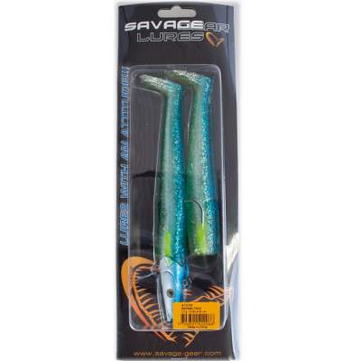 Savage Gear Saltwater Sandeel, 18cm, 100g, 2 bodies & 1 Head, Blue Silver 18cm - Blue Silver - 100g - 2+1Stück