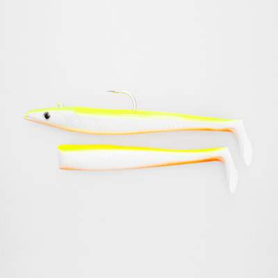 Savage Gear Saltwater Sandeel, 18cm, 100g, 2 bodies & 1 Head, Lemon Back 18cm - Lemon Back - 100g - 2+1Stück