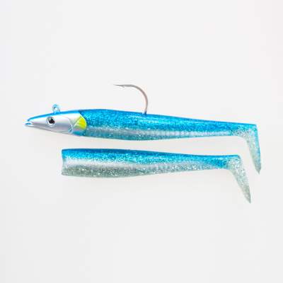 Savage Gear Saltwater Sandeel, 20cm, 150g, 2 bodies & 1 Head, Blue Silver, 20cm - Blue Silver - 150g - 2+1Stück