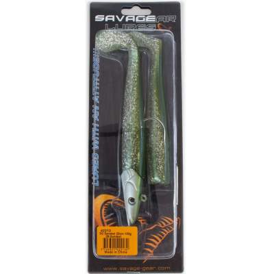 Savage Gear Saltwater Sandeel, 20cm, 150g, 2 bodies & 1 Head, Sandeel, 20cm - Sandeel - 150g - 2+1Stück