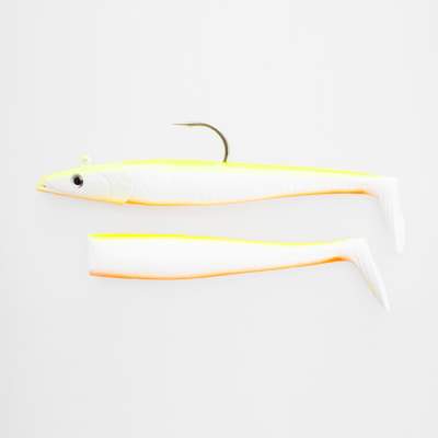 Savage Gear Saltwater Sandeel, 20cm, 150g, 2 bodies & 1 Head, Lemon Back 20cm - Lemon Back - 150g - 2+1Stück