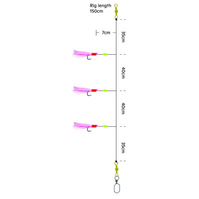 Kinetic Meeresvorfach Sei & Lyr, 150cm - Pink