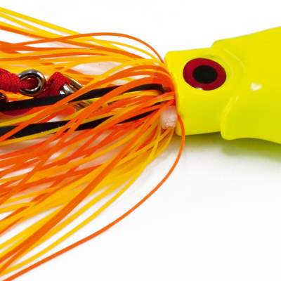 Team Deep Sea Brainpower Squid Jig 150 HL, - Hot Leo - 150g - 1Stück