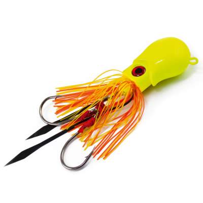 Team Deep Sea Brainpower Squid Jig 250 HL, - Hot Leo - 250g - 1Stück