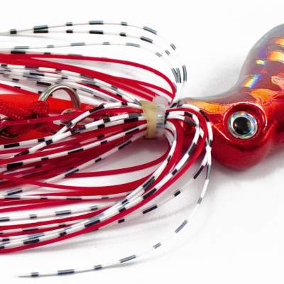 Team Deep Sea Calamaro Squid Jig 80 C/R, - chrom/red - 80g - 1Stück