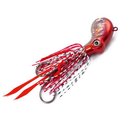 Team Deep Sea Calamaro Squid Jig 175 C/R, - chrom/red - 175g - 1Stück