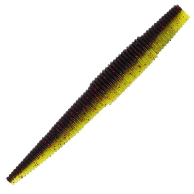 Westin Ned Worm, 7cm - 3g - Black/Chartreuse