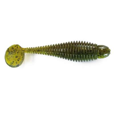 Lunker City Grubster 2,75 WM/GP, - Watermelon/Green Pumpkin - 7,2cm - 10 Stück