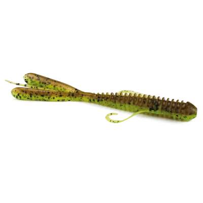 Keitech Hog Impact 3,5 GPC Green Pumpkin Chartreuse - 8,5cm - 10 Stück