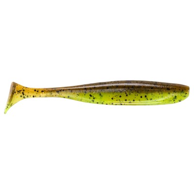 Keitech Easy Shiner 4.5 Gummifische 11,3cm - 7,3g - Green Pumpkin/Chartreuse - 6Stück