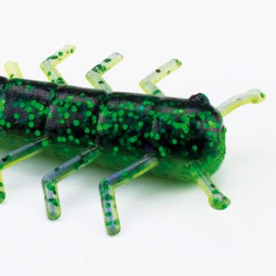Lunker City HellGies 3,0 JBLB June Bug Lime Belly - 7,5cm - 20 Stück