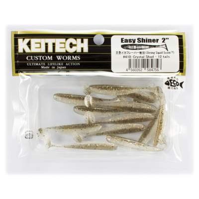 Keitech Easy Shiner 2 Gummifische 2 - 5,4cm - 1g - Crystal Shad - 12Stück