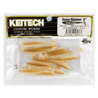 Keitech Easy Shiner 2 Gummifische 5,4cm - 1g - Wakasagi - 12Stück
