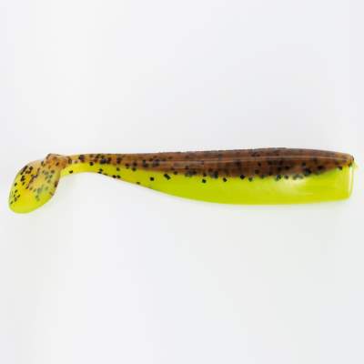 Lunker City Shaker 3,25 BPCB Brown Pepper/ Chartreuse Silk Belly - 8,5cm - 10 Stück