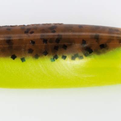 Lunker City Shaker 3,25 BPCB Brown Pepper/ Chartreuse Silk Belly - 8,5cm - 10 Stück