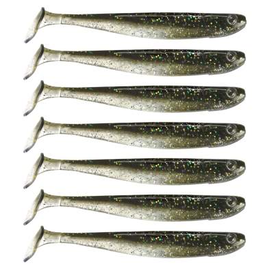 Senshu Jig 'n' Swim Shad, 9.5cm - Twinkle Minnow - 6g - 7 Stück