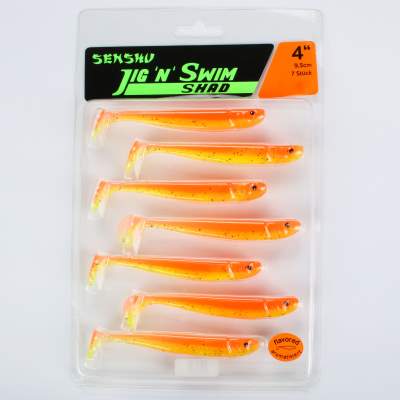 Senshu Jig 'n' Swim Shad, 9.5cm - UV Fruitgame - 6g - 7 Stück