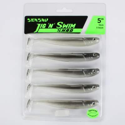 Senshu Jig 'n' Swim Shad 12cm - Ghost Magic - 10g - 5 Stück
