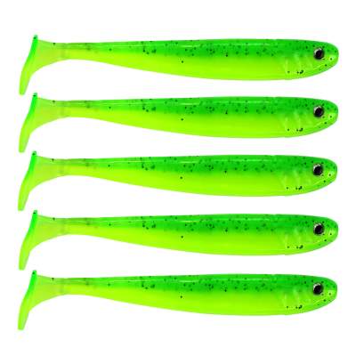 Senshu Jig 'n' Swim Shad, 12cm - UV Chartreuse Bandit - 10g - 5 Stück